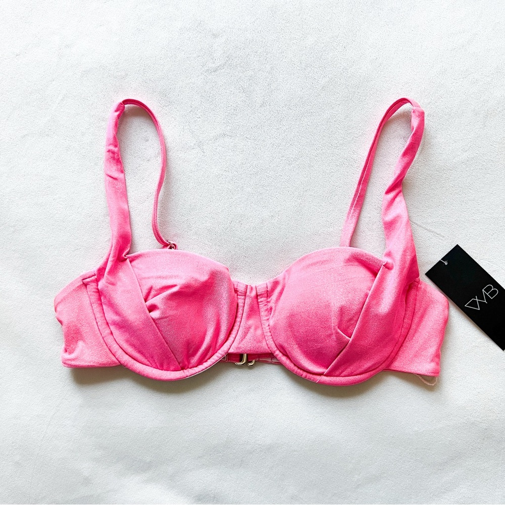 VYB Swim Bubblegum Pink Bikini Top - medium
